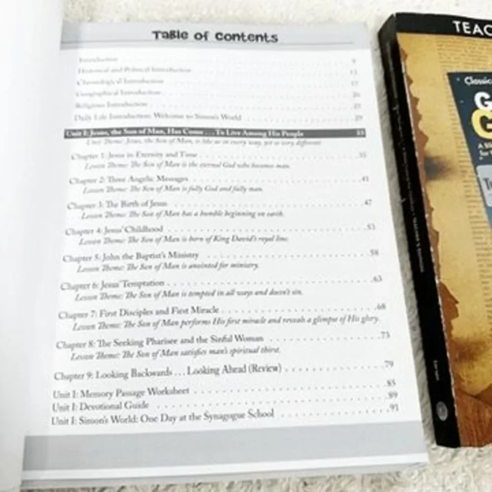 God's Great Covenant NEW Testament 1 Student Book & Teacher Guide Classical Acad